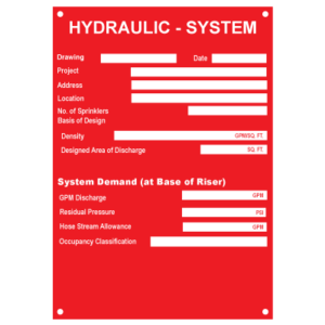 Hydraulic Signs