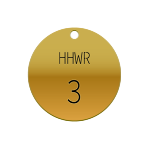 Customizable Stamped Brass Valve Tags